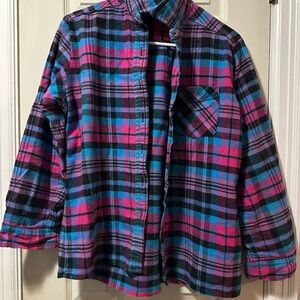 Vermont Flannel Company Button Down Long Sleeve Size M Hot Pink